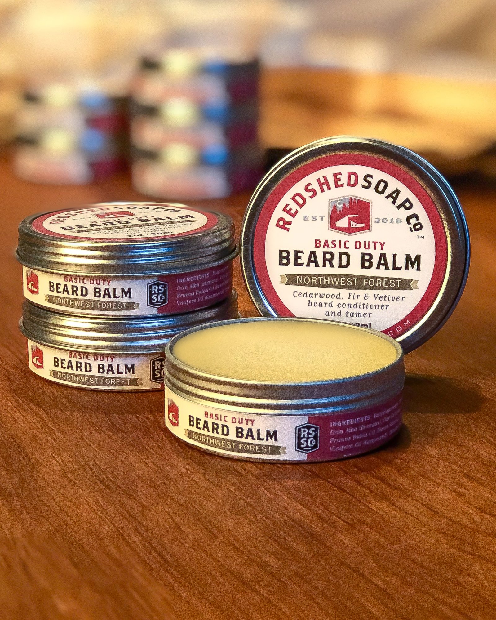 BEARD BALM - NORTHWEST FOREST {2 fl oz tin}