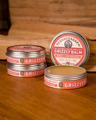 GRIZZLY BALM - ALL NATURAL MUSCLE + JOINT RUB  {2 fl oz tin}